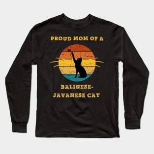 javanese balinese cat mom Long Sleeve T-Shirt